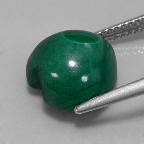 Malachite vert naturelle forme de coeur, 7,11 ct, opaque