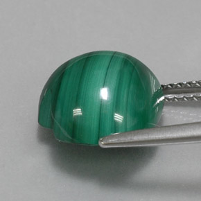 Malachite vert naturelle forme de coeur, 8,67 ct, opaque