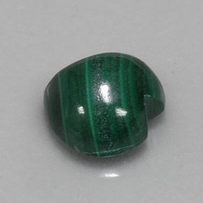 Malachite vert naturelle forme de coeur, 6,26 ct, opaque