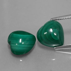 Achetez naturel ct vert malachite gems, forme de coeur, en provenance congo chez gemselect. en stock, livraison internationale!