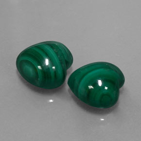 Achetez naturel ct vert malachite gems, forme de coeur, en provenance congo chez gemselect. en stock, livraison internationale!