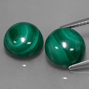 Achetez naturel ct vert malachite gems, coupe roude, en provenance congo chez gemselect. en stock, livraison internationale!