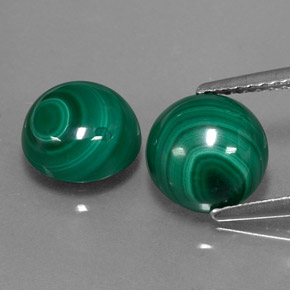 Achetez naturel ct vert malachite gems, coupe roude, en provenance congo chez gemselect. en stock, livraison internationale!