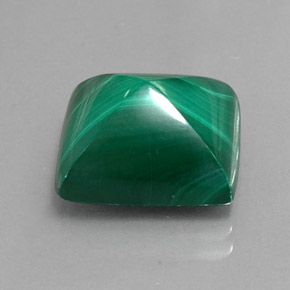 Malachite vert naturelle baguette, 12,49 ct, opaque