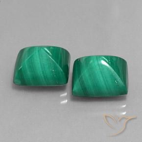 Shop natural 15.62ct Vert moyen Malachite gems, Baquette, from Congo at GemSelect. In stock, global shipping!