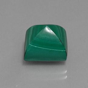 Malachite vert naturelle baguette, 10,87 ct, opaque