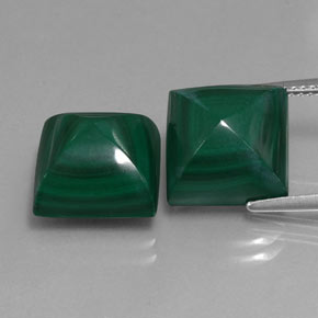 Achetez naturel ct vert malachite gems, carré, en provenance congo chez gemselect. en stock, livraison internationale!