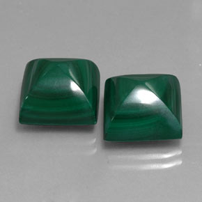 Achetez naturel ct vert malachite gems, carré, en provenance congo chez gemselect. en stock, livraison internationale!