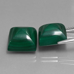 Achetez naturel ct vert malachite gems, carré, en provenance congo chez gemselect. en stock, livraison internationale!
