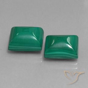 Shop natural 14.18ct Vert moyen Malachite gems, Baquette, from Congo at GemSelect. In stock, global shipping!