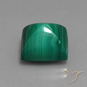 Malachite vert naturelle baguette, 9,78 ct, opaque