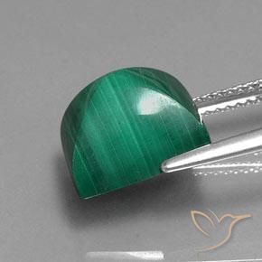 Malachite vert naturelle baguette, 9,78 ct, opaque