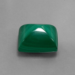 Malachite vert naturelle baguette, 5,66 ct, opaque