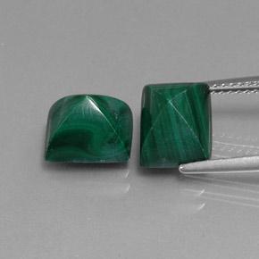 Achetez naturel 8,88ct vert malachite gems, baguette, en provenance congo chez gemselect. en stock, livraison internationale!