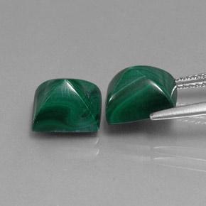 Achetez naturel 8,88ct vert malachite gems, baguette, en provenance congo chez gemselect. en stock, livraison internationale!