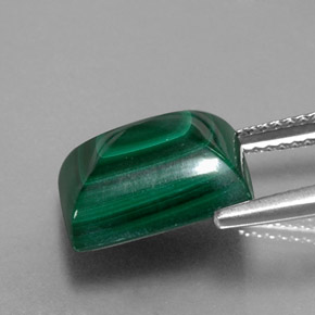 Malachite vert naturelle baguette, 9,15 ct, opaque