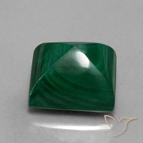 Malachite Vert pin naturelle Baquette, 12.33 ct, Opaque