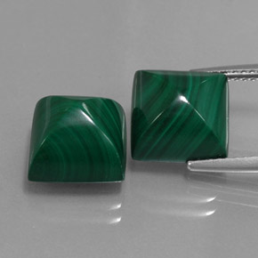 Achetez naturel ct vert malachite gems, carré, en provenance congo chez gemselect. en stock, livraison internationale!