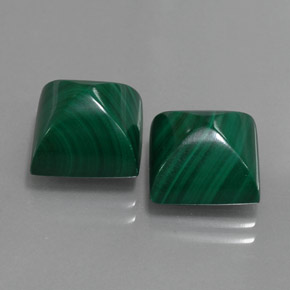 Achetez naturel ct vert malachite gems, carré, en provenance congo chez gemselect. en stock, livraison internationale!