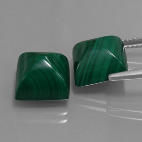 Achetez naturel ct vert malachite gems, carré, en provenance congo chez gemselect. en stock, livraison internationale!