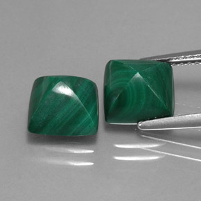 Achetez naturel ct vert malachite gems, carré, en provenance congo chez gemselect. en stock, livraison internationale!