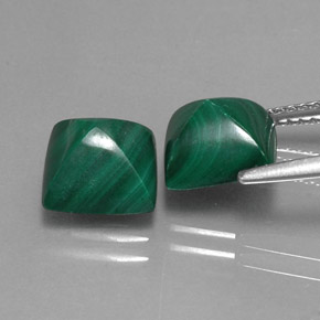 Achetez naturel ct vert malachite gems, carré, en provenance congo chez gemselect. en stock, livraison internationale!