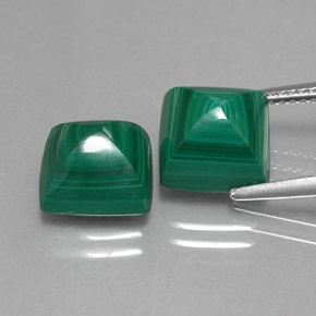 Achetez naturel ct vert malachite gems, carré, en provenance congo chez gemselect. en stock, livraison internationale!