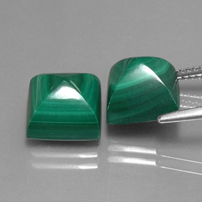 Achetez naturel ct vert malachite gems, carré, en provenance congo chez gemselect. en stock, livraison internationale!