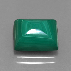 Malachite vert naturelle baguette, 6,19 ct, opaque