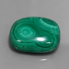 Malachite Vert multicolore naturelle Coupe coussin, 25.87 ct, Opaque