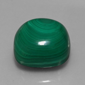 Malachite vert naturelle coupe coussin, 15,20 ct, opaque