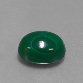 Malachite vert naturelle coupe ovale, 3,17 ct, opaque