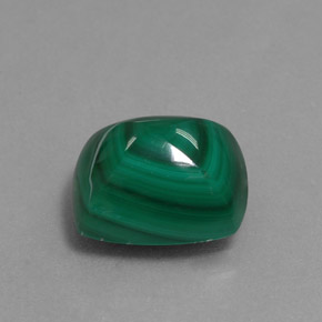 Malachite Vert multicolore naturelle Baquette, 6.58 ct, Opaque