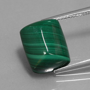 Malachite vert naturelle baguette, 10,50 ct, opaque
