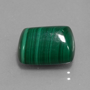Malachite vert naturelle baguette, 10,50 ct, opaque