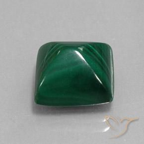 Malachite Vert naturelle Carré, 9.85 ct, Opaque