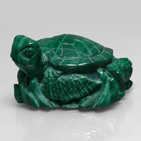 Malachite vert naturelle forme fantaisie, 274,20 ct, opaque