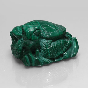 Malachite vert naturelle forme fantaisie, 274,20 ct, opaque
