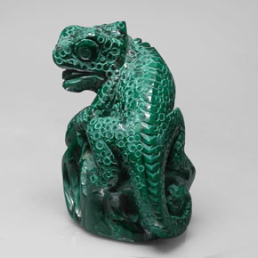 Malachite vert naturelle forme fantaisie, 343,30 ct, opaque