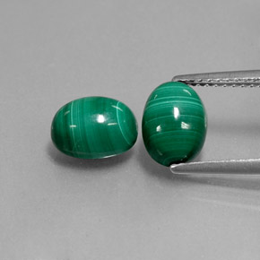 Achetez naturel ct vert malachite gems, coupe ovale, en provenance congo chez gemselect. en stock, livraison internationale!