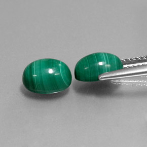 Achetez naturel ct vert malachite gems, coupe ovale, en provenance congo chez gemselect. en stock, livraison internationale!