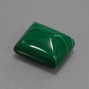 Malachite Vert multicolore naturelle Baquette, 19.65 ct, Opaque