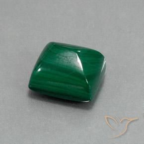 Malachite Vert naturelle Baquette, 13.33 ct, Opaque