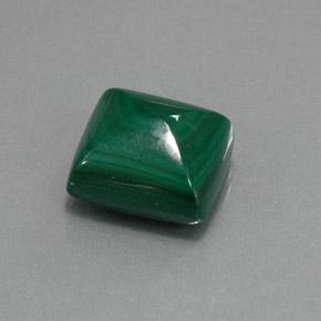 Malachite vert naturelle baguette, 12,79 ct, opaque