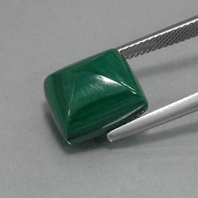 Malachite vert naturelle baguette, 12,79 ct, opaque