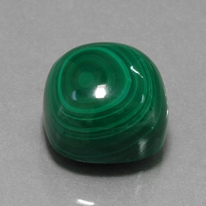 Malachite vert naturelle coupe coussin, 15,44 ct, opaque