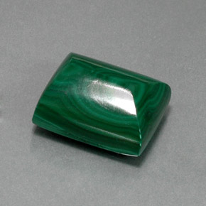 Malachite vert naturelle baguette, 22,88 ct, opaque