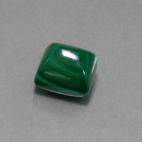 Malachite vert naturelle baguette, 9,05 ct, opaque