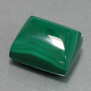 Malachite vert naturelle baguette, 21,25 ct, opaque
