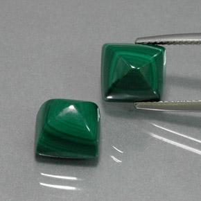 Achetez naturel 13,98ct vert malachite gems, carré, en provenance congo chez gemselect. en stock, livraison internationale!